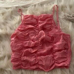 Zara Pink Textured Camisole